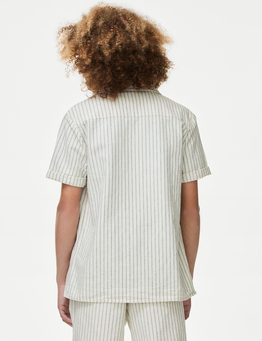 2pc Pure Cotton Striped Shirt & T-Shirt Set (6-16 Yrs) 4 of 7
