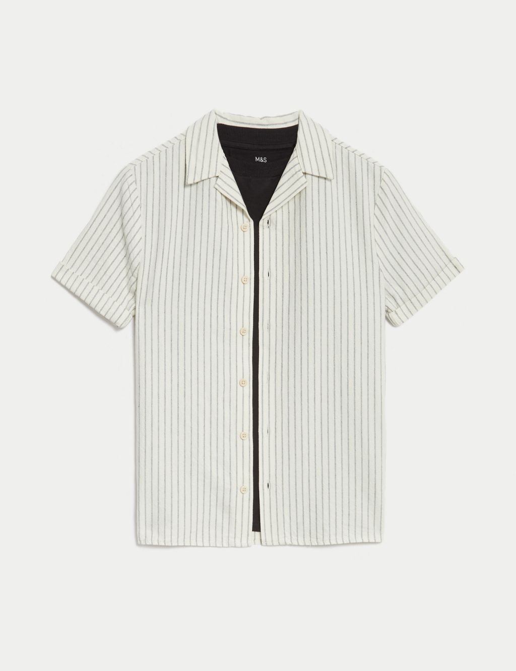 2pc Pure Cotton Striped Shirt & T-Shirt Set (6-16 Yrs) 1 of 7