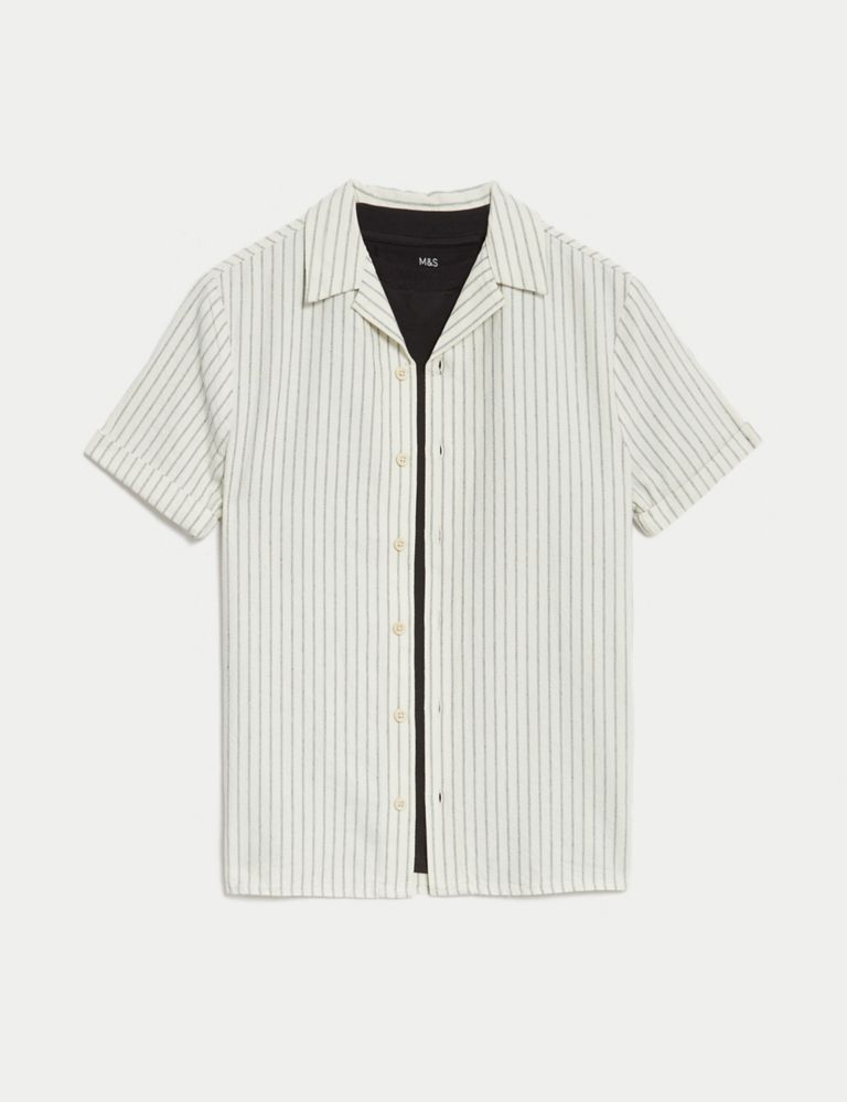 2pc Pure Cotton Striped Shirt & T-Shirt Set (6-16 Yrs) 3 of 7