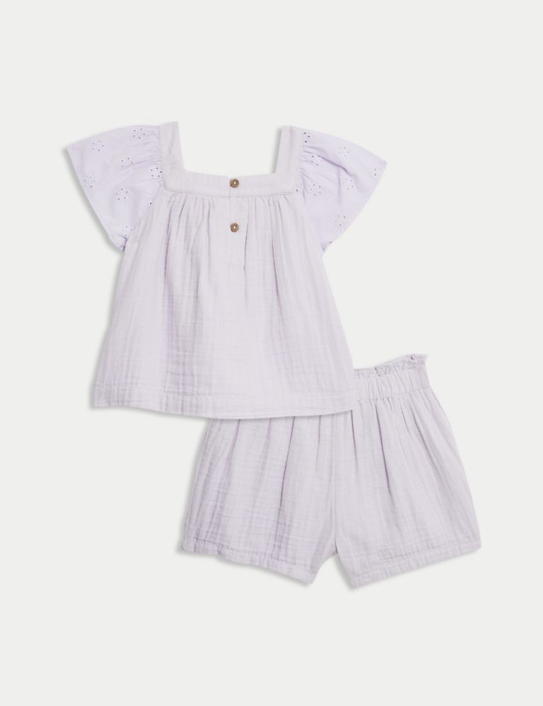 2pc Pure Cotton Top & Bottom Outfit (0-3 Yrs) 3 of 8