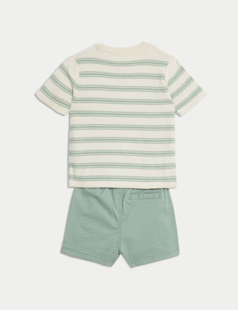 2pc Pure Cotton Top & Bottom Outfit (0-3 Yrs) 3 of 8