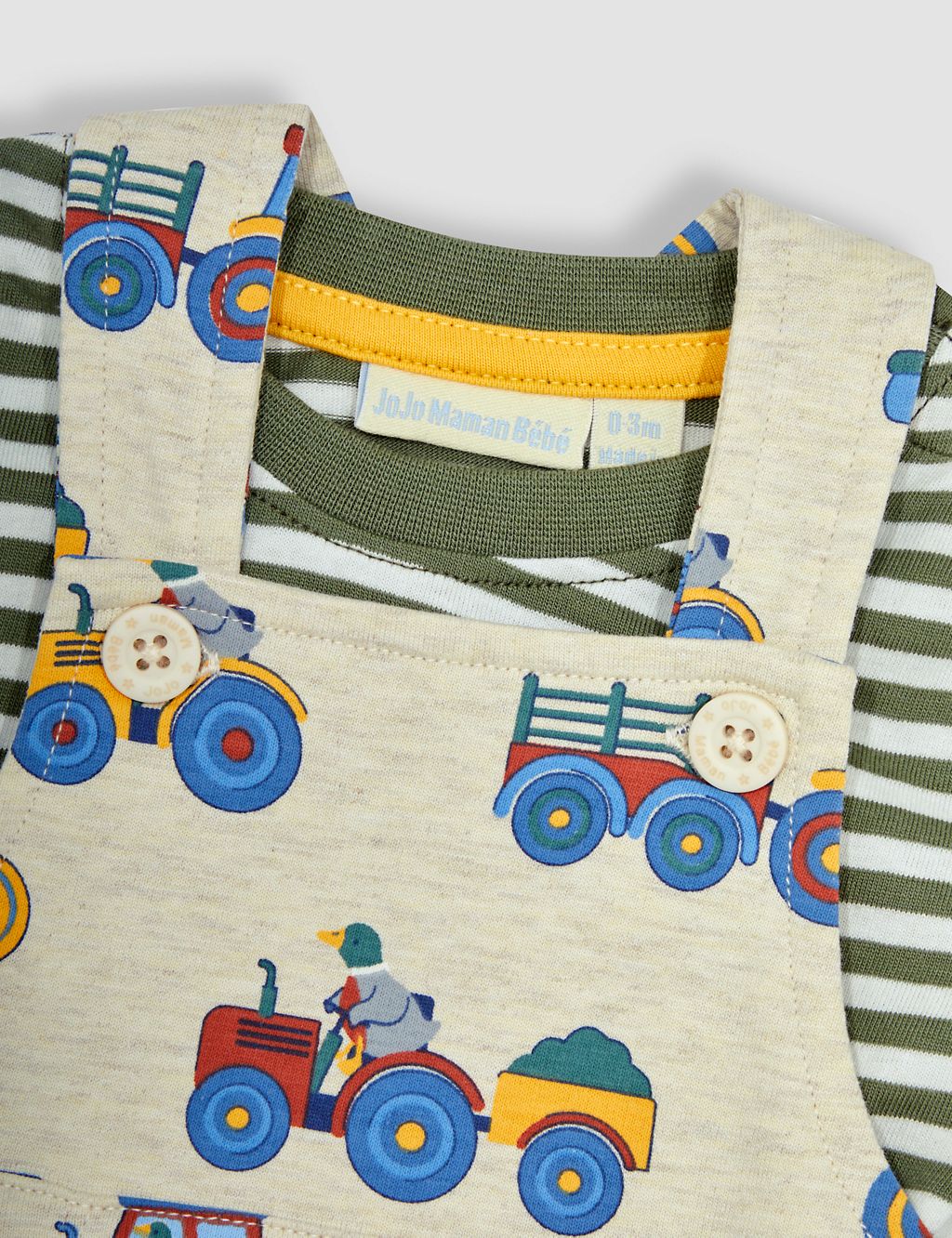 2pc Pure Cotton Tractor Outfit (0-24 Mths) 2 of 6