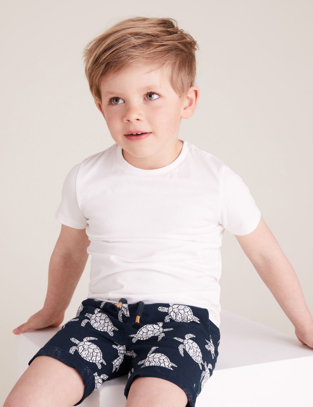 2pc Pure Cotton Turtle Print Shirt with Shirt (2-7 yrs) | M&S ...