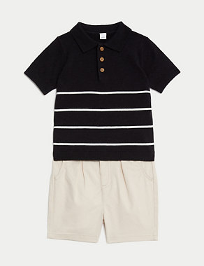 2pc Striped Outfit (0-3 Yrs) Image 2 of 8