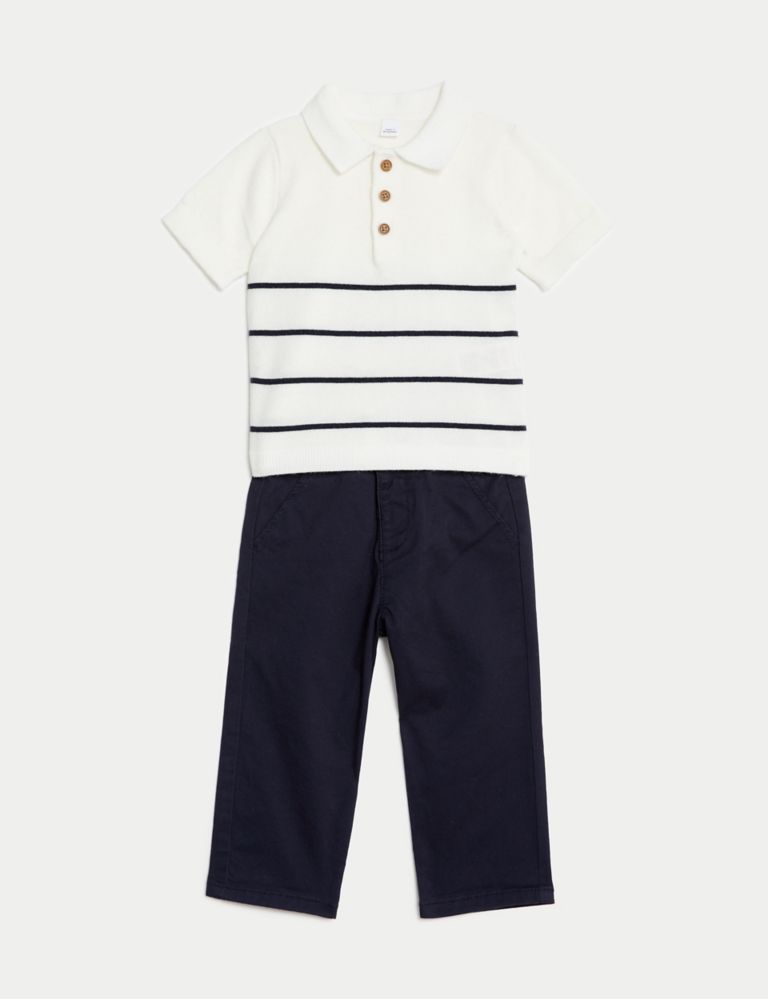 2pc Striped Outfit (0-3 Yrs) 2 of 8