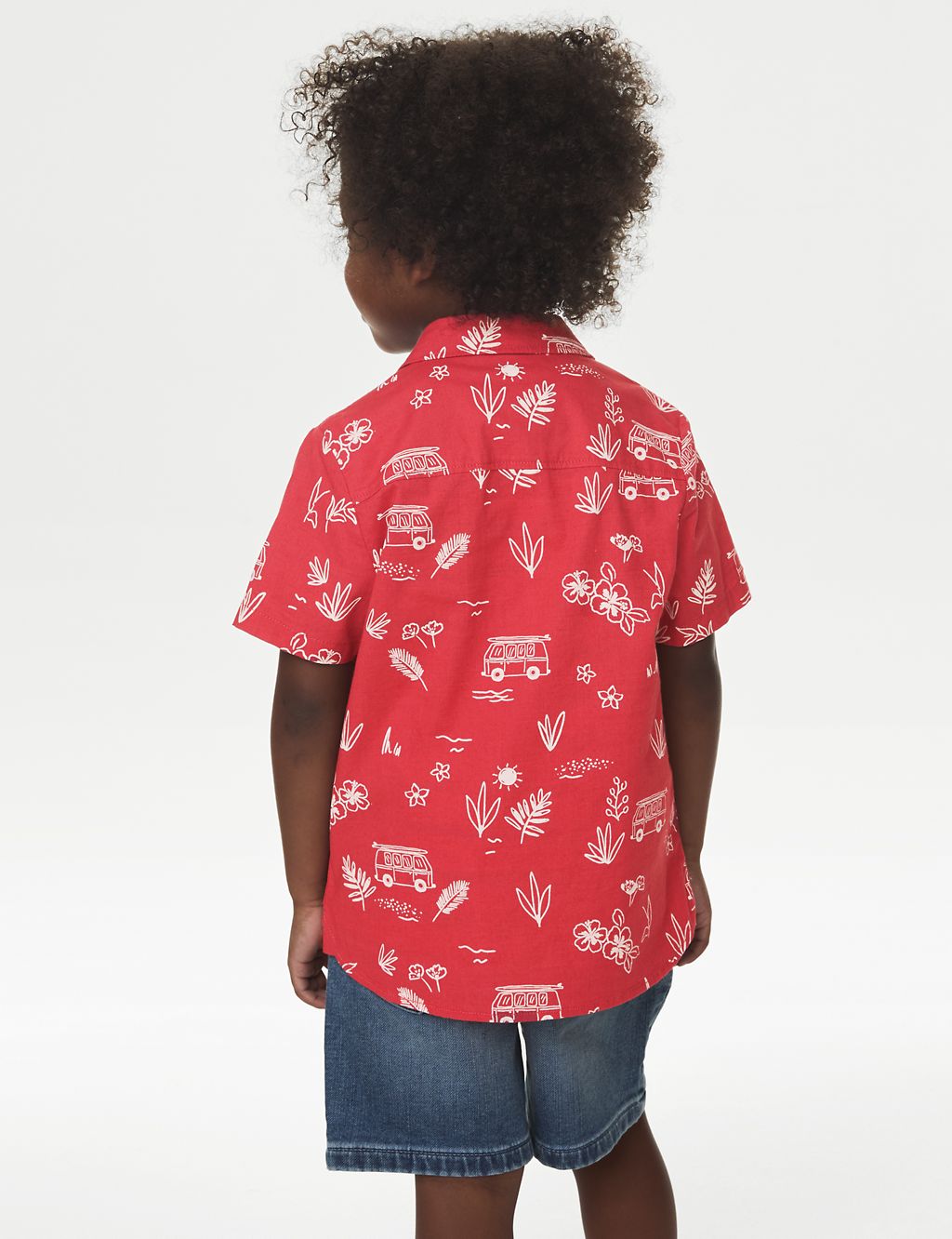 2pc Summer Print T-Shirt & Shirt Outfit (2–8 Yrs) 4 of 7