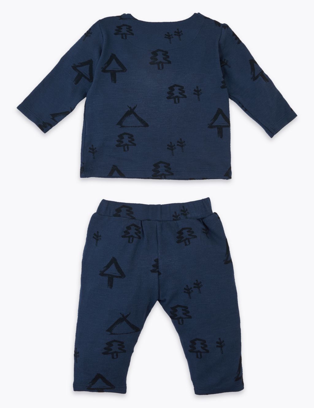 2pc Super Soft Woodland Print Outfit (0-3 Yrs) | M&S