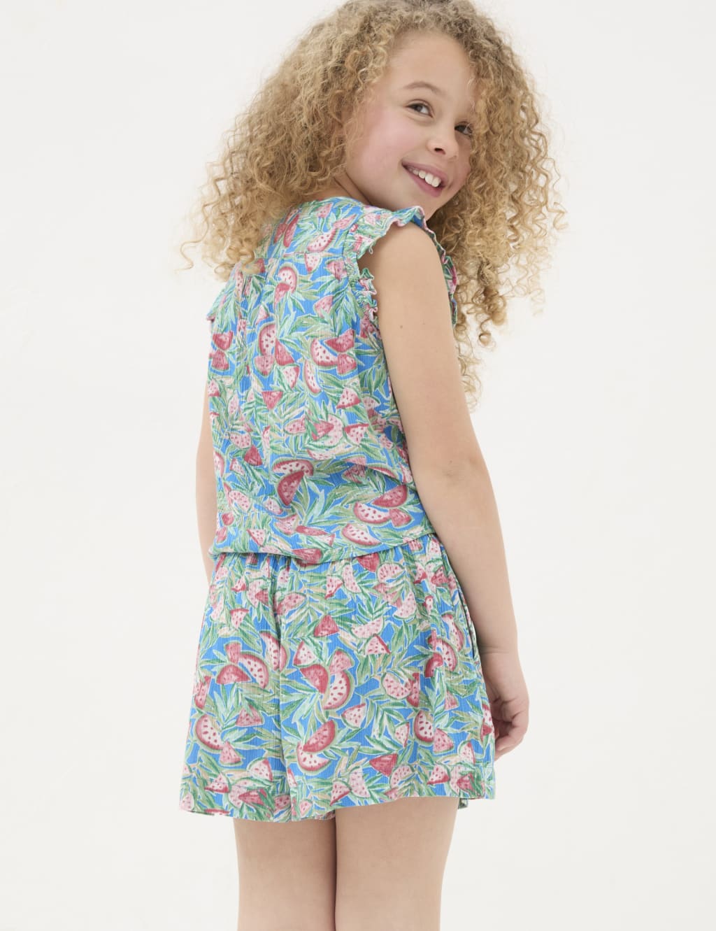 2pc Watermelon Print Top & Bottom Outfit (3-13 Yrs) | FatFace | M&S