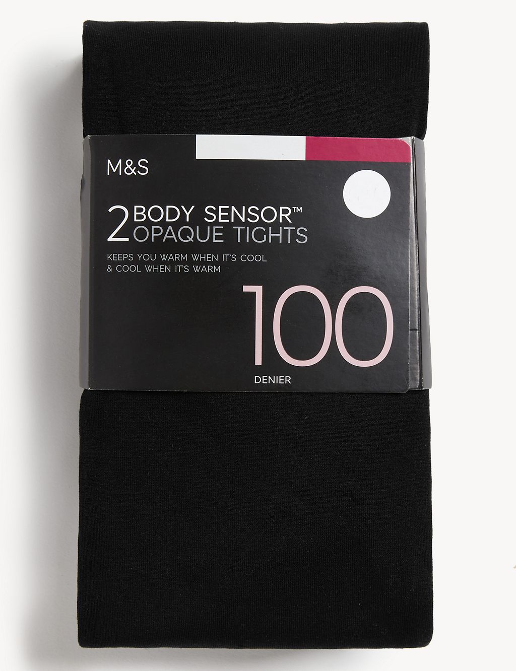 2pk 100 Denier Body Sensor™ Opaque Tights 1 of 5
