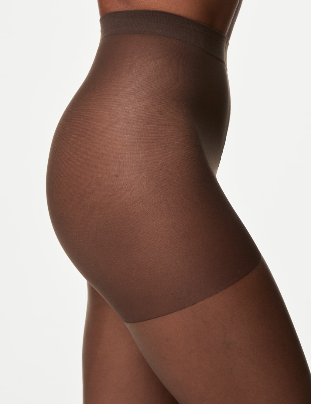 2pk 5 Denier Bare Invisibles Open Toe Tights