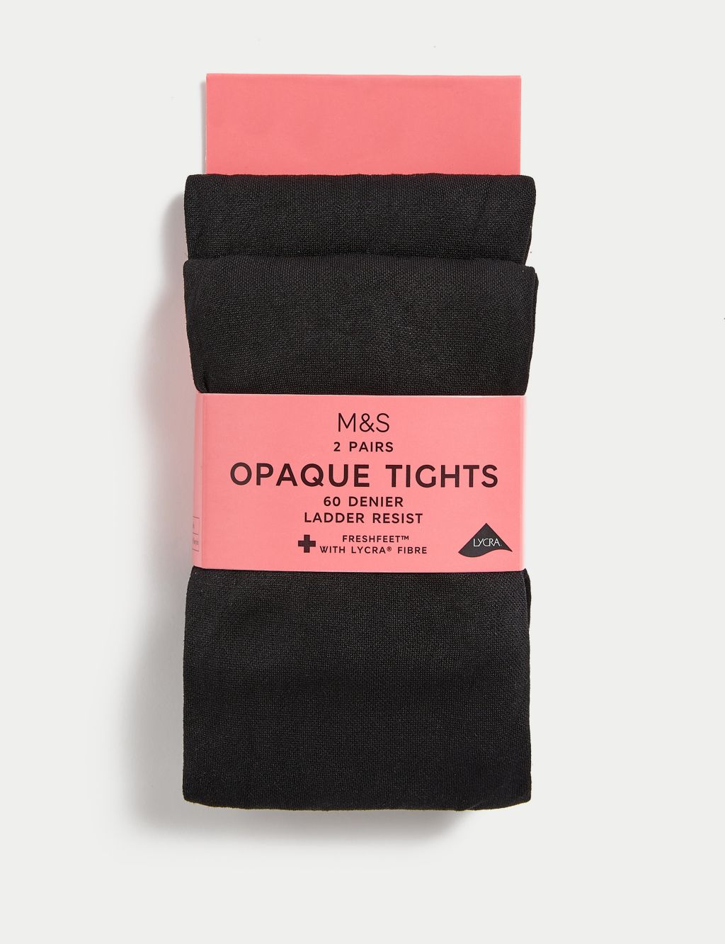 60 Denier Pink Opaque Tights