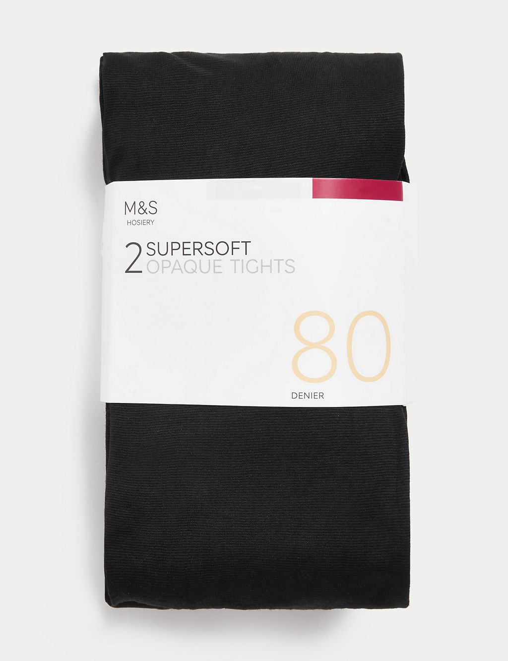 2pk 80 Denier Supersoft Opaque Tights 1 of 4
