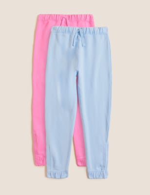 2pk Adaptive Cotton Rich Joggers (2-16 Yrs) Image 1 of 2