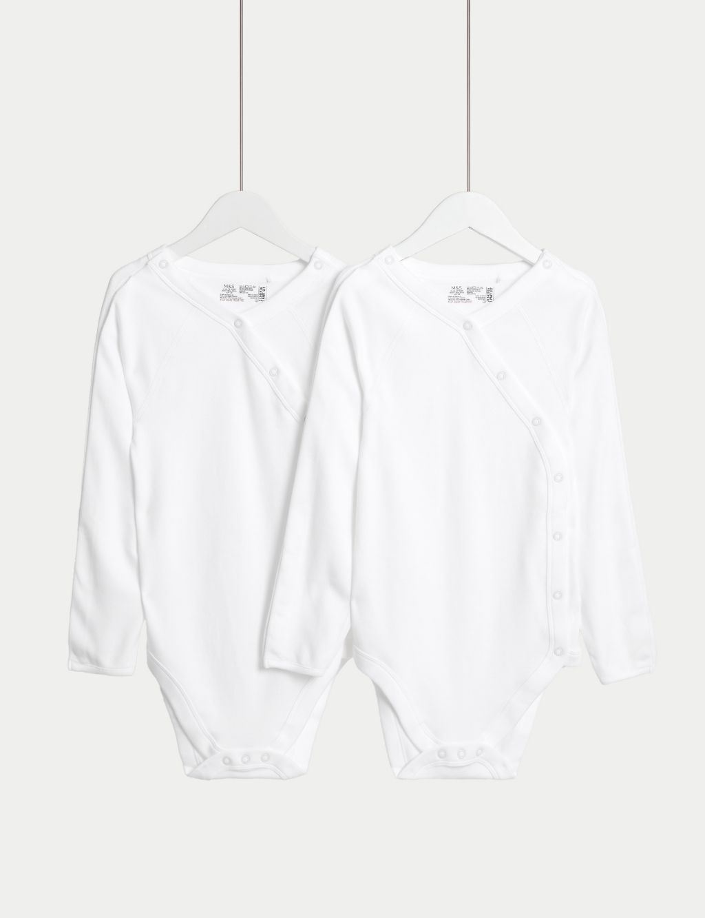 2pk Adaptive Pure Cotton Bodysuits (0 Mths–16 Yrs) 3 of 5