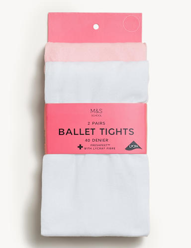 2pk Ballet Opaque Tights (2-12 Yrs) 2 of 4