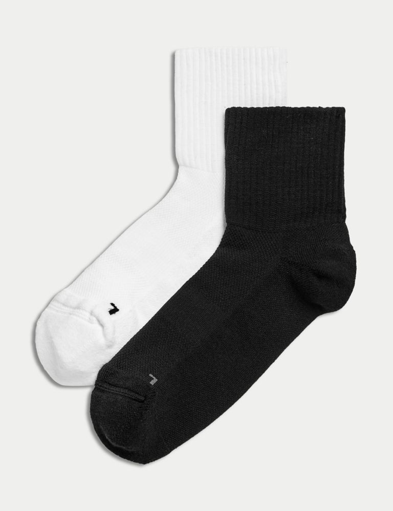 2pk Blister Resist Ankle High Socks 1 of 2