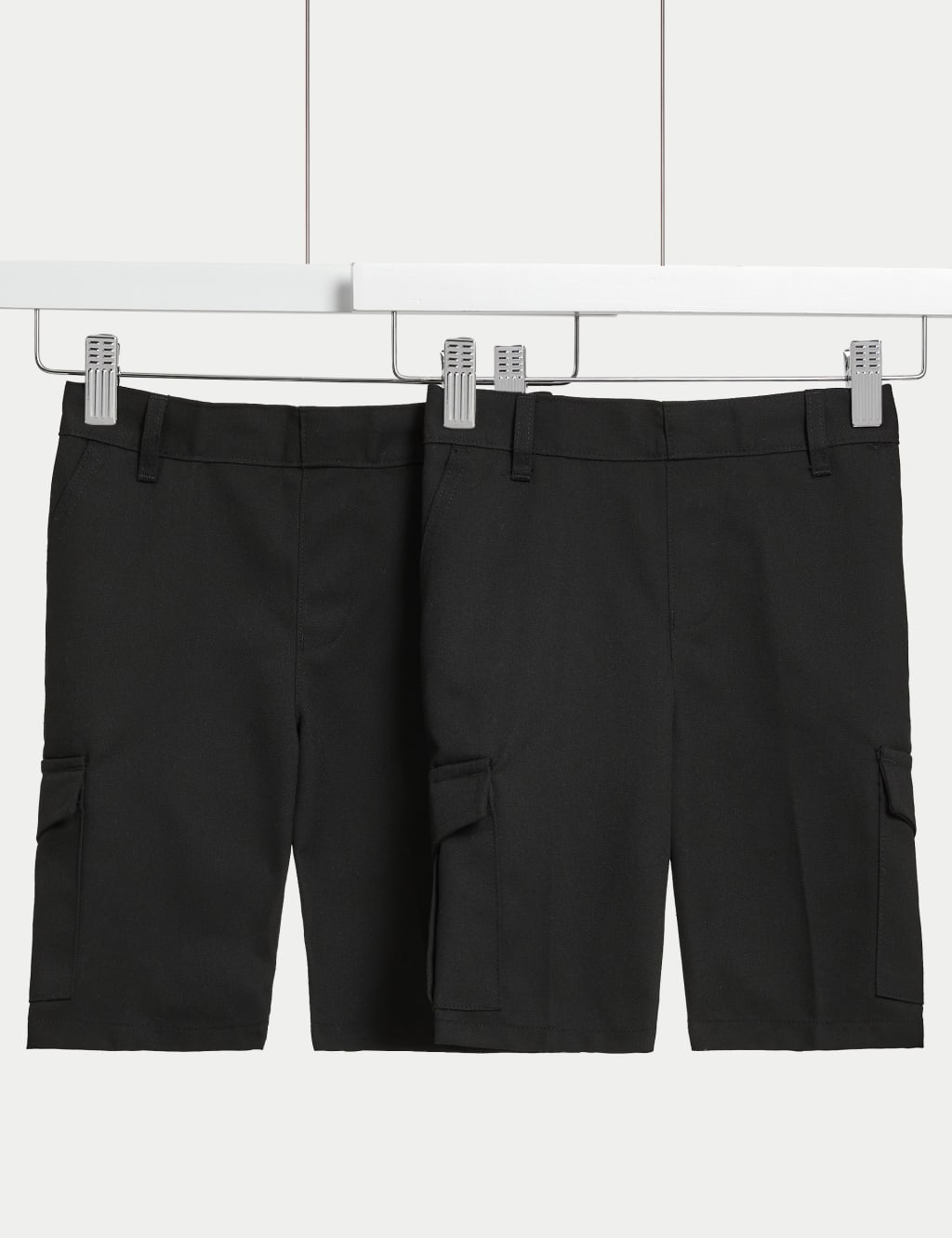 2pk Boys' Cargo School Shorts (2-14 Yrs) 1 of 6