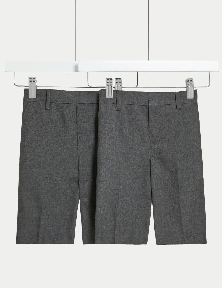 2pk Boys Easy Dressing School Shorts 3 14 Yrs M S Collection