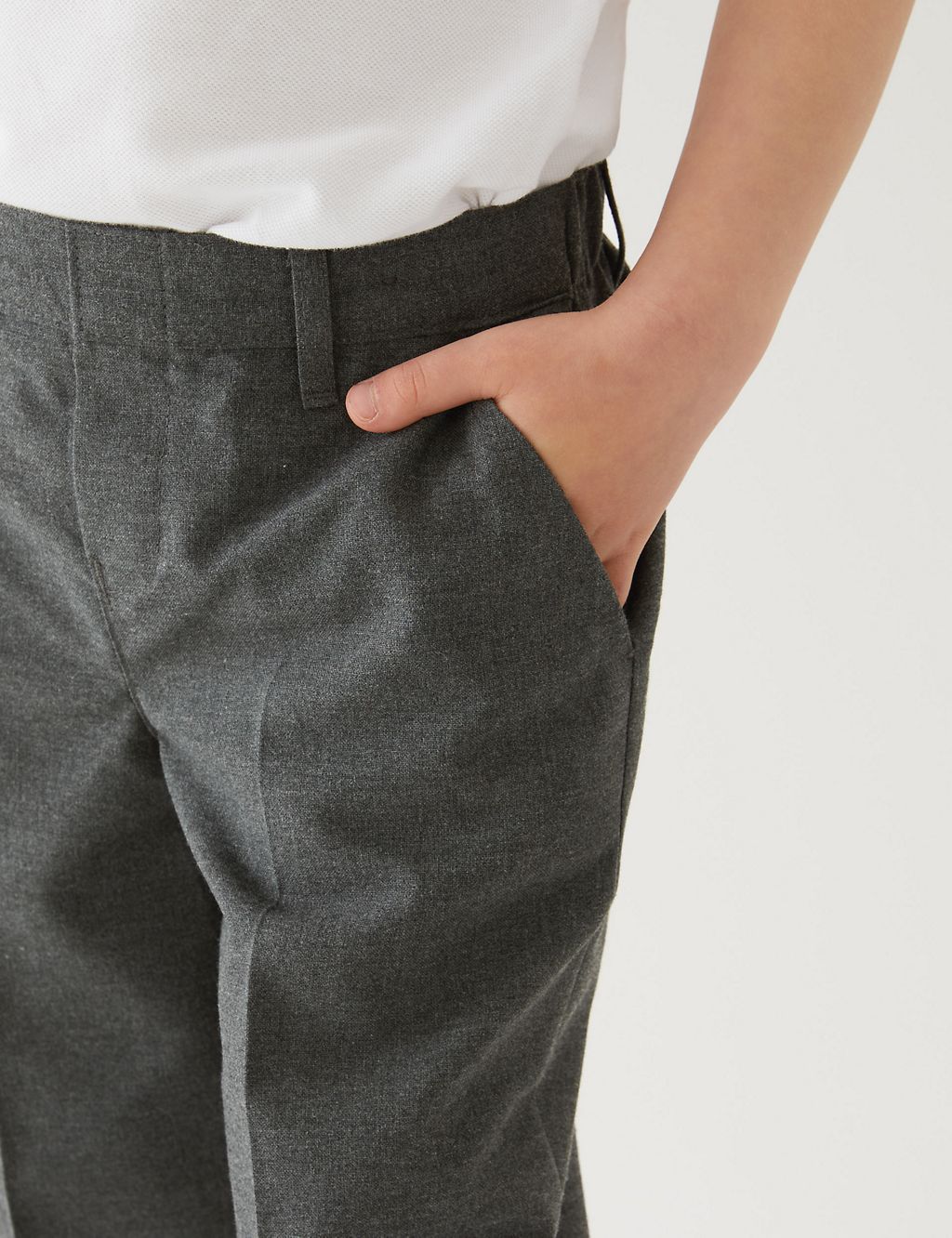 2pk Boys' Easy Dressing School Trousers (3-18 Yrs) 5 of 5