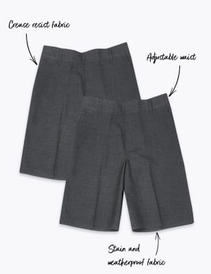 fully elasticated school shorts