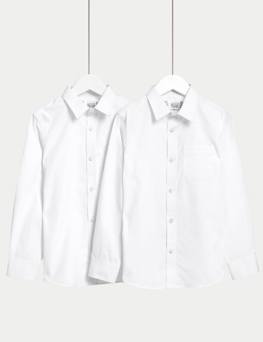 2pk Boys' Regular Fit Cotton School Shirts (2-18 Yrs) 3 of 8