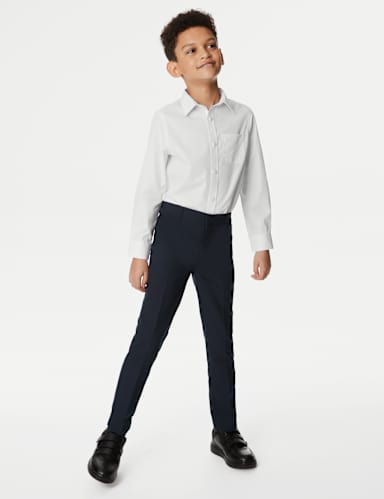 2pk Boys' Regular Fit Skin Kind™ School Shirts (2-18 Yrs) 2 of 6