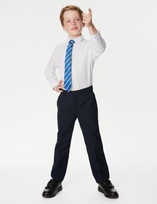 2pk Boys' Regular Leg School Trousers (2-18 Yrs) Image 2 of 4