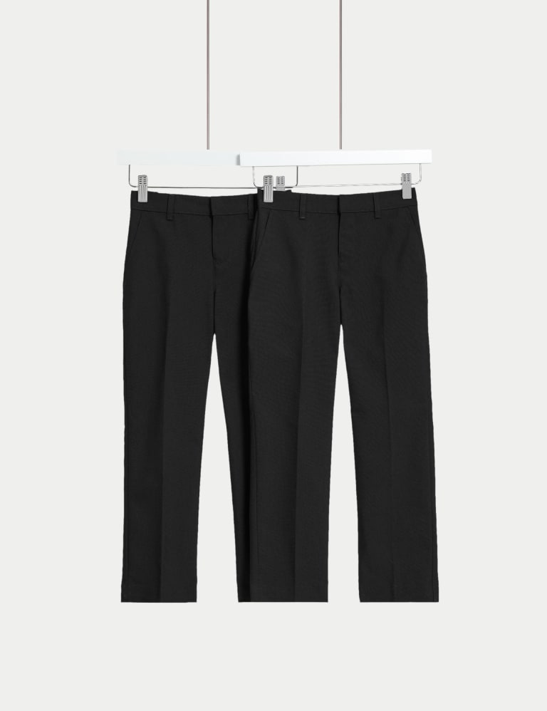 2pk Boys' Regular Leg School Trousers (2-18 Yrs) | M&S Collection | M&S