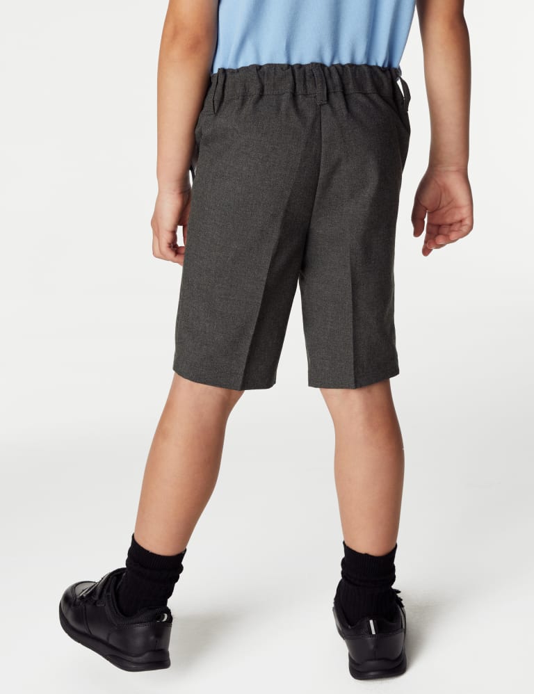 2pk Boys' Skinny Leg School Shorts (2-14 Yrs) 4 of 4