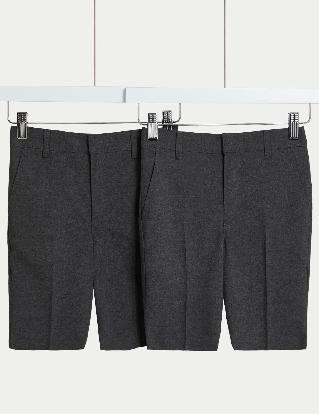 2pk Boys Skinny Leg School Shorts 2 14 Yrs