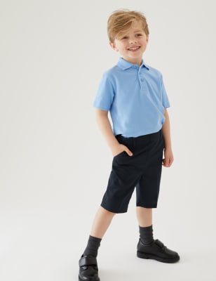 boys skinny school shorts
