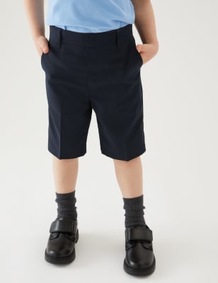 skinny fit school shorts