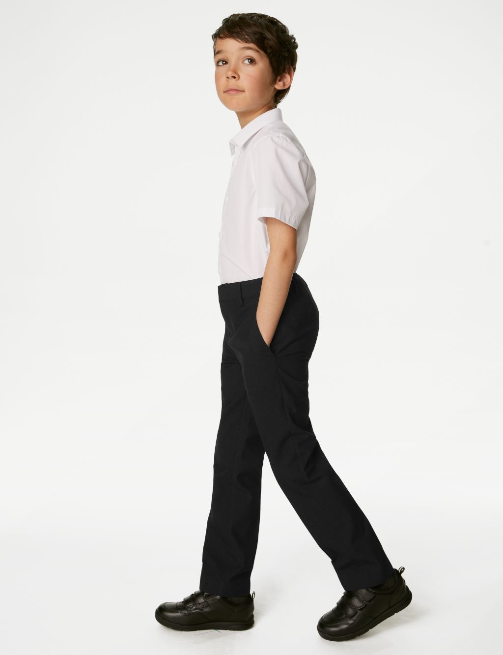2pk Boys' Skinny Leg School Trousers (2-18 Yrs) | M&S Collection | M&S