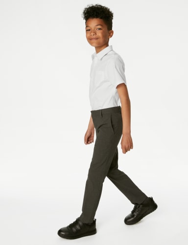 2pk Boys' Slim Fit Skin Kind™ School Shirts (2-18 Yrs) 3 of 5