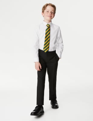 2pk Boys' Slim Fit Stretch School Shirts (2-16 Yrs) Image 2 of 6