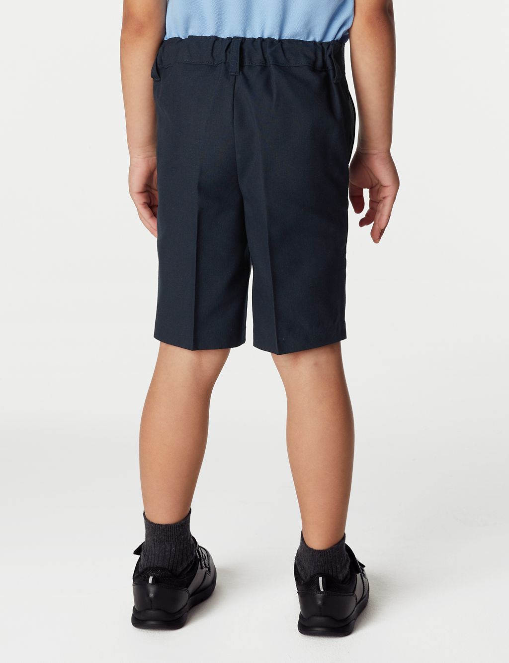 2pk Boys' Slim Leg School Shorts (2-14 Yrs) 2 of 5