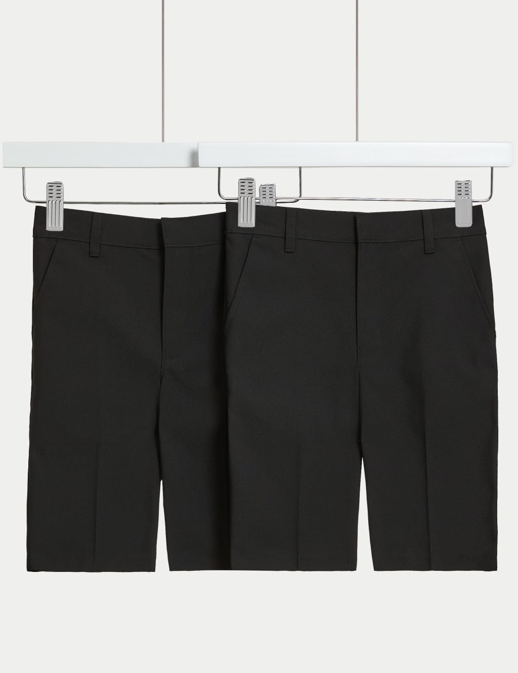 2pk Boys Slim Leg School Shorts 2 14 Yrs M S Collection M S