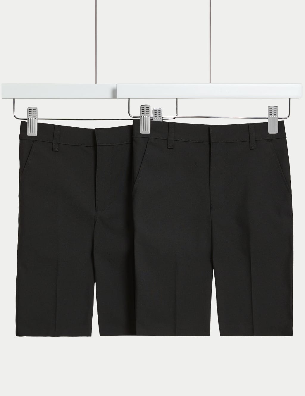 2pk Boys' Slim Leg School Shorts (2-14 Yrs) 1 of 4