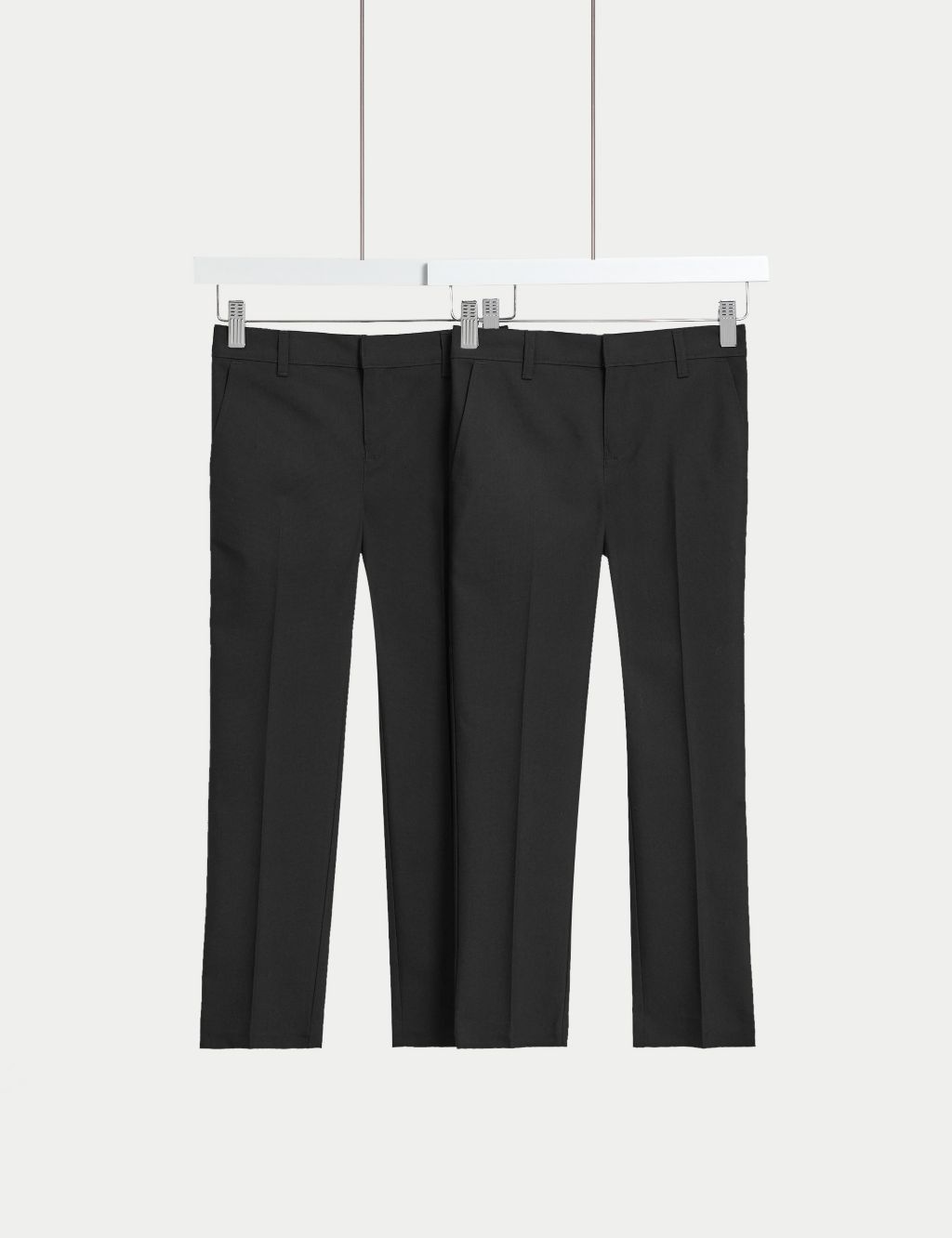1024px x 1332px - 2pk Boys' Slim Leg School Trousers (2-18 Yrs) | M&S Collection | M&S