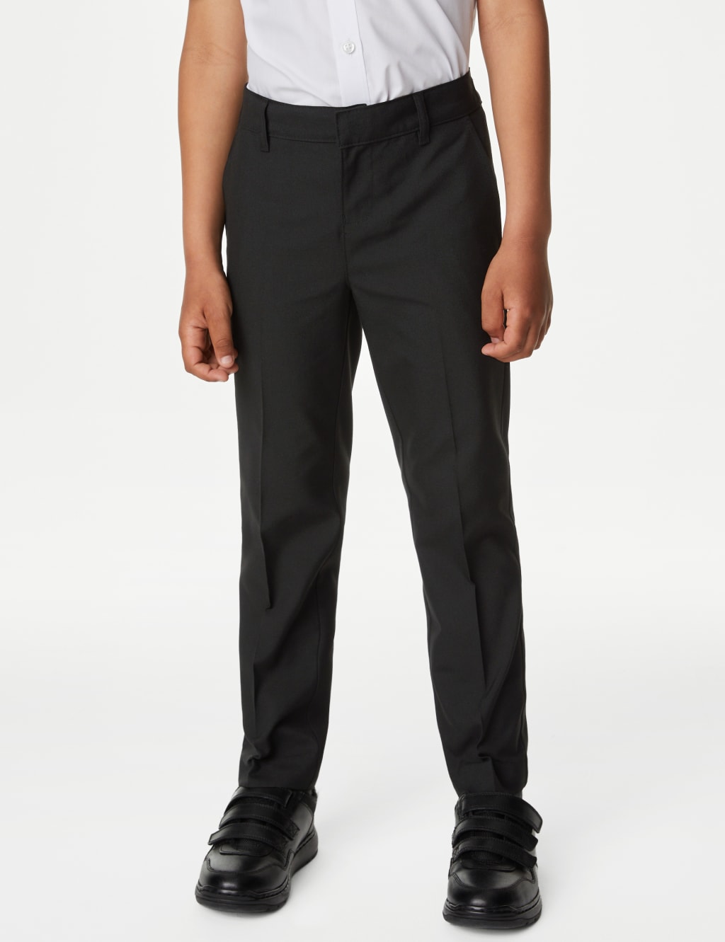 2pk Boys Slim Leg School Trousers 2 18 Yrs M S Collection M S