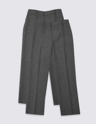 boys skinny grey trousers