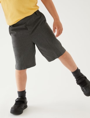 boys skinny school shorts