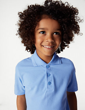 2pk Boys' Stain Resist School Polo Shirts (2-16 Yrs) | M&S Collection | M&S