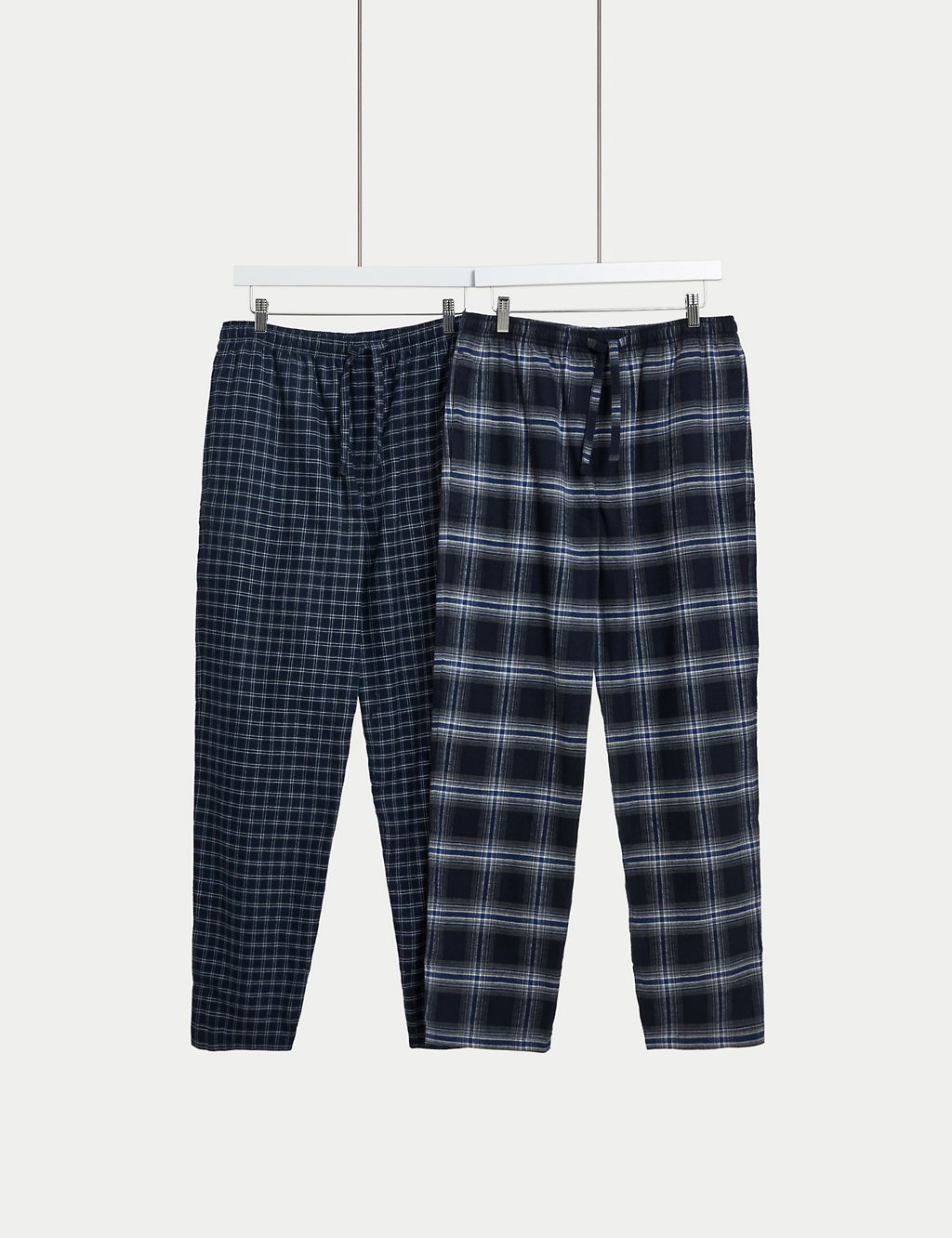 2pk Brushed Cotton Pyjama Bottoms | M&S Collection | M&S