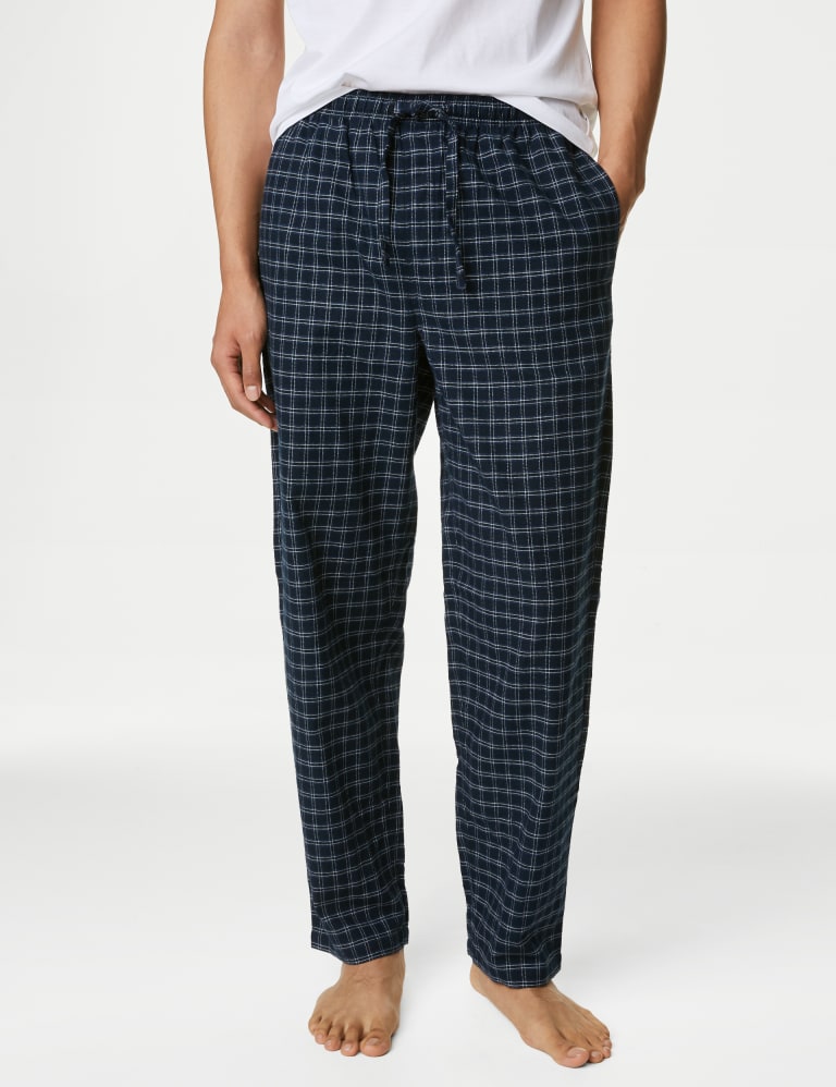 Mens fluffy sales pyjama bottoms