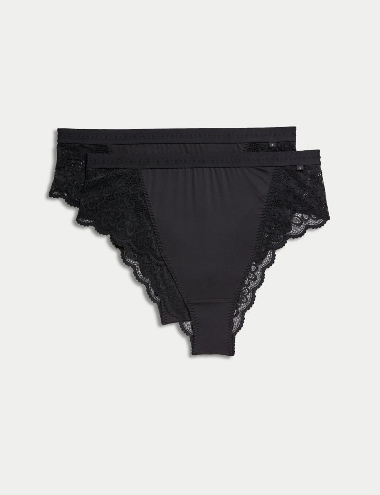 Cleo Lace High Waisted High Leg Knickers