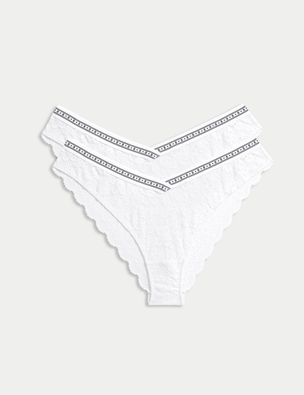 2pk Cleo Lace Miami Knickers 3 of 8