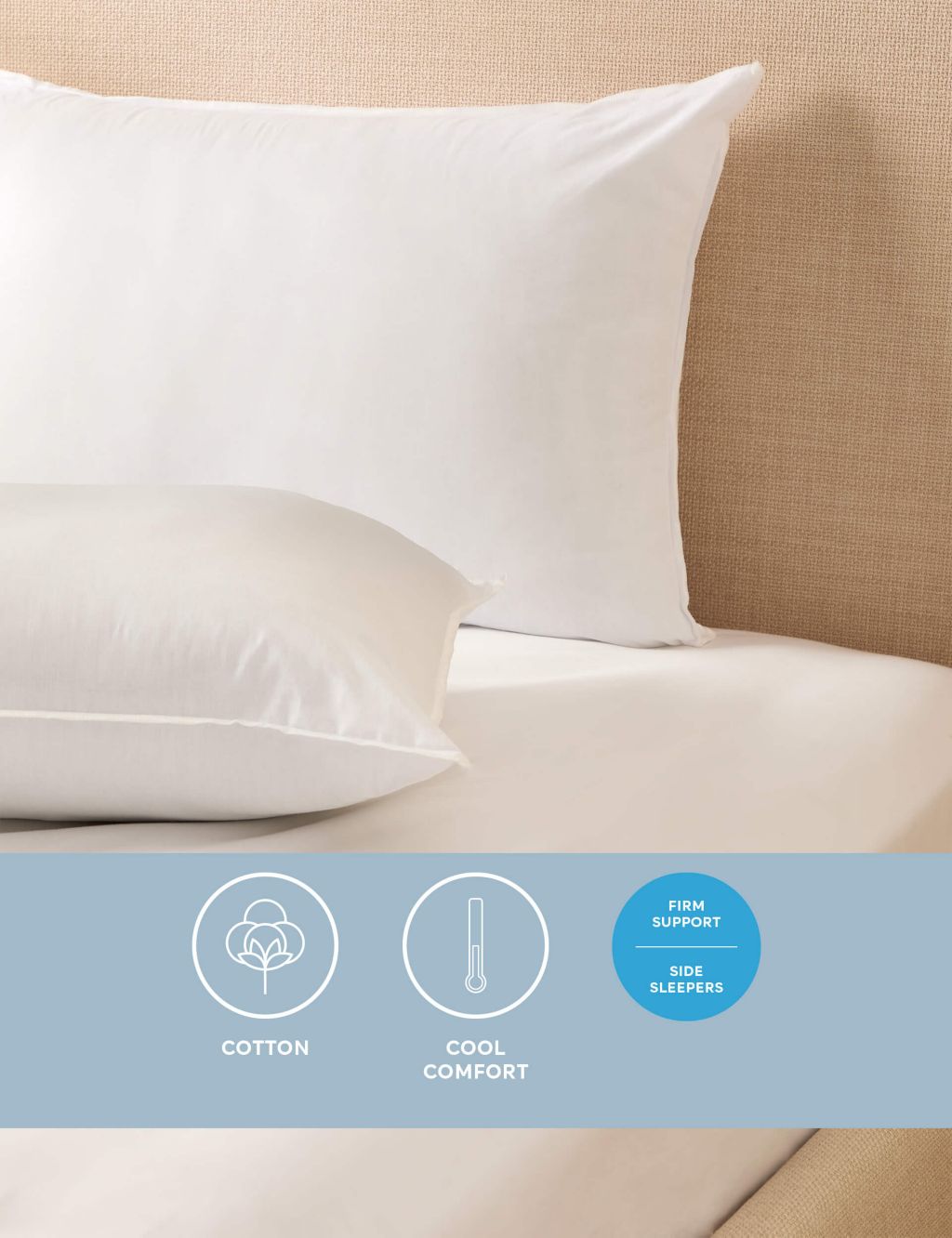 2pk Comfortably Cool Firm Pillows 3 of 3