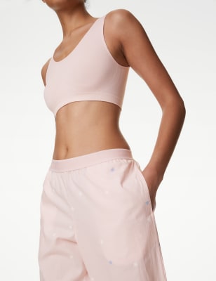 Cropped cotton hot sale pyjama bottoms