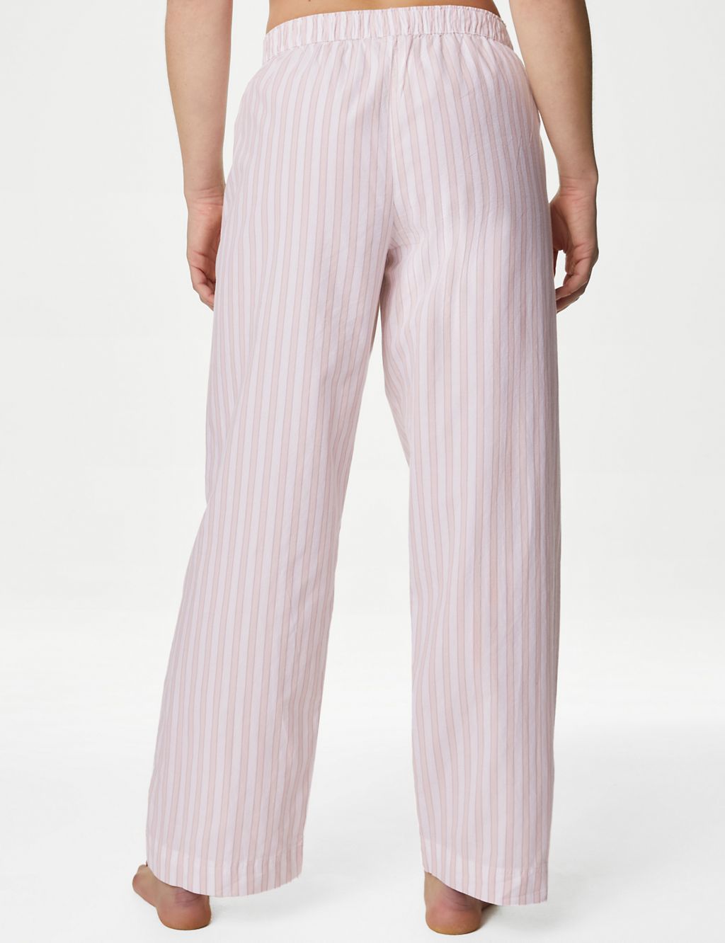 2pk Cool Comfort™ Pure Cotton Striped Pyjama Bottoms 4 of 4